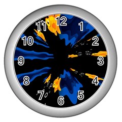 Digital Illusion Wall Clock (silver) by Sparkle