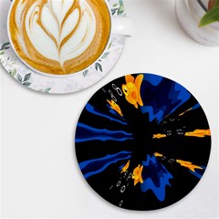 Digital Illusion Uv Print Round Tile Coaster by Sparkle