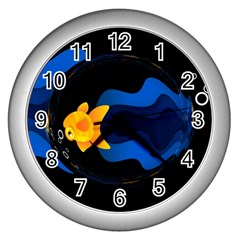 Digital Illusion Wall Clock (silver) by Sparkle