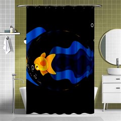 Digital Illusion Shower Curtain 48  X 72  (small)  by Sparkle