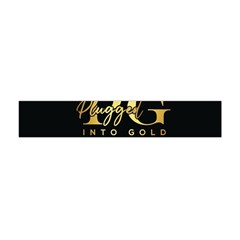 Plugged Into Gold Flano Scarf (mini) by pluggedintogold