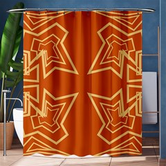 Abstract Pattern Geometric Backgrounds   Shower Curtain 60  X 72  (medium)  by Eskimos