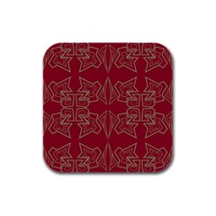 Abstract Pattern Geometric Backgrounds   Rubber Square Coaster (4 Pack) by Eskimos