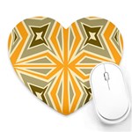 Abstract pattern geometric backgrounds   Heart Mousepads Front