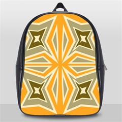 Abstract Pattern Geometric Backgrounds   School Bag (large) by Eskimos