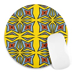 Abstract Pattern Geometric Backgrounds   Round Mousepads by Eskimos