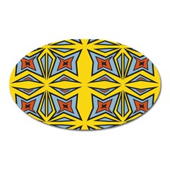 Abstract Pattern Geometric Backgrounds   Oval Magnet by Eskimos