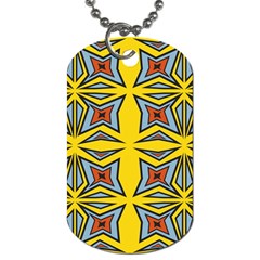 Abstract Pattern Geometric Backgrounds   Dog Tag (two Sides) by Eskimos