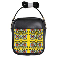 Abstract Pattern Geometric Backgrounds   Girls Sling Bag by Eskimos