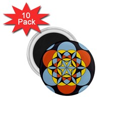 Abstract Pattern Geometric Backgrounds   1 75  Magnets (10 Pack)  by Eskimos