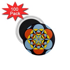 Abstract Pattern Geometric Backgrounds   1 75  Magnets (100 Pack)  by Eskimos