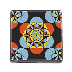 Abstract Pattern Geometric Backgrounds   Memory Card Reader (square 5 Slot) by Eskimos