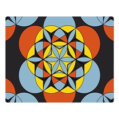 Abstract Pattern Geometric Backgrounds   Double Sided Flano Blanket (large)  by Eskimos