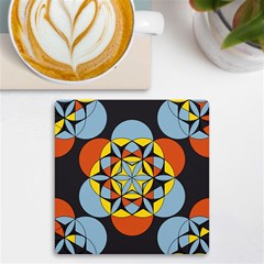 Abstract Pattern Geometric Backgrounds   Uv Print Square Tile Coaster 