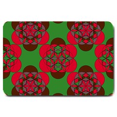 Abstract Pattern Geometric Backgrounds   Large Doormat  by Eskimos