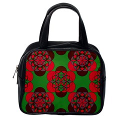 Abstract Pattern Geometric Backgrounds   Classic Handbag (one Side) by Eskimos