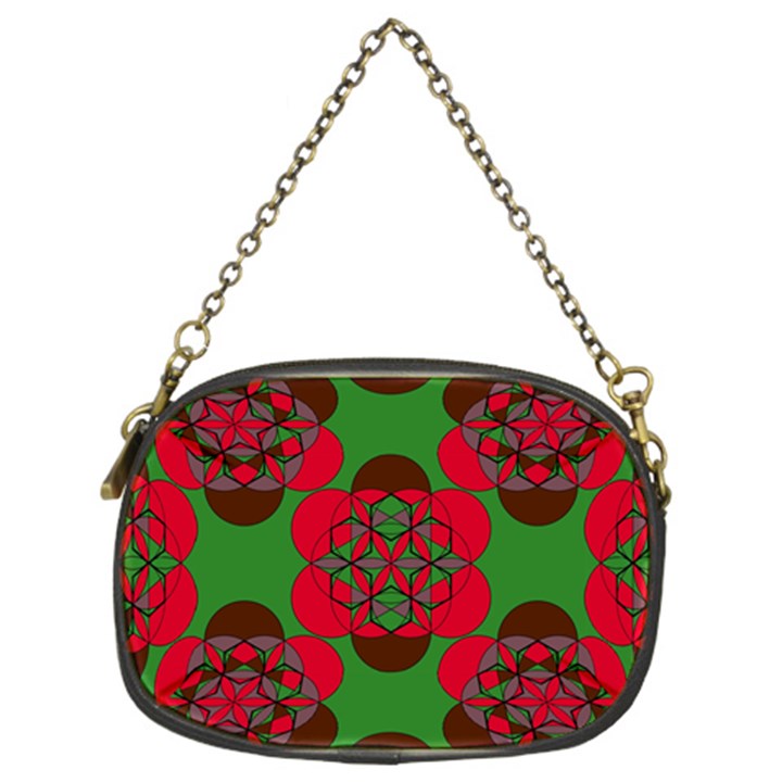 Abstract pattern geometric backgrounds   Chain Purse (Two Sides)