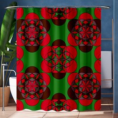 Abstract Pattern Geometric Backgrounds   Shower Curtain 60  X 72  (medium)  by Eskimos