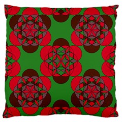 Abstract Pattern Geometric Backgrounds   Large Cushion Case (one Side) by Eskimos