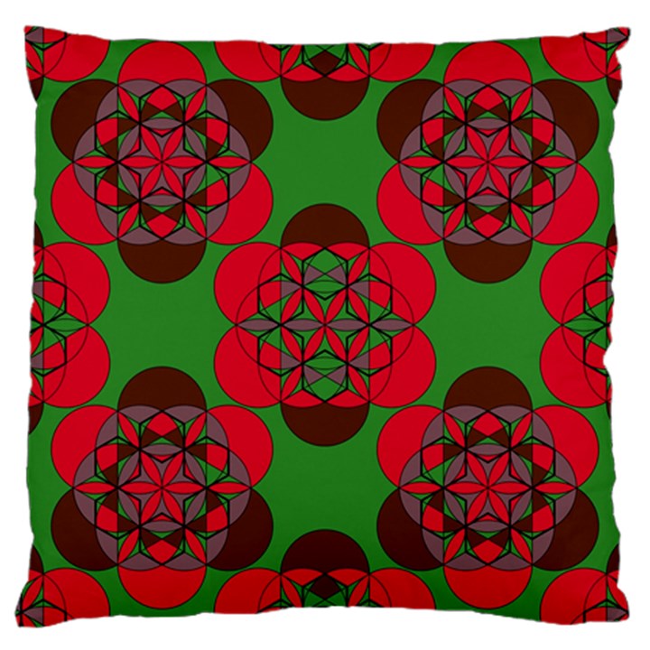 Abstract pattern geometric backgrounds   Large Cushion Case (Two Sides)