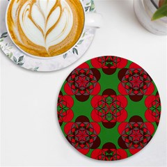 Abstract Pattern Geometric Backgrounds   Uv Print Round Tile Coaster by Eskimos