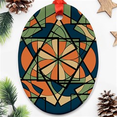 Abstract Pattern Geometric Backgrounds   Ornament (oval) by Eskimos