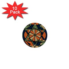 Abstract Pattern Geometric Backgrounds   1  Mini Buttons (10 Pack)  by Eskimos