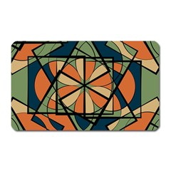 Abstract Pattern Geometric Backgrounds   Magnet (rectangular) by Eskimos