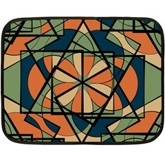 Abstract Pattern Geometric Backgrounds   Fleece Blanket (mini) by Eskimos