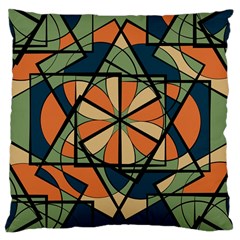 Abstract Pattern Geometric Backgrounds   Large Cushion Case (two Sides) by Eskimos