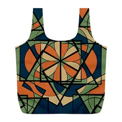 Abstract Pattern Geometric Backgrounds   Full Print Recycle Bag (l) by Eskimos