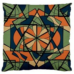 Abstract Pattern Geometric Backgrounds   Large Flano Cushion Case (one Side) by Eskimos