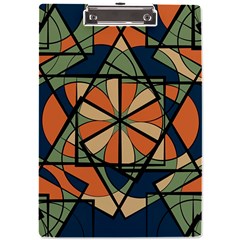 Abstract Pattern Geometric Backgrounds   A4 Clipboard by Eskimos