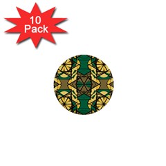 Abstract Pattern Geometric Backgrounds   1  Mini Buttons (10 Pack)  by Eskimos