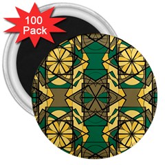 Abstract Pattern Geometric Backgrounds   3  Magnets (100 Pack) by Eskimos