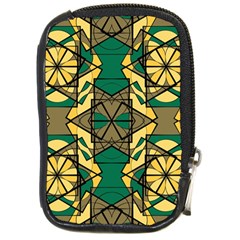 Abstract Pattern Geometric Backgrounds   Compact Camera Leather Case by Eskimos