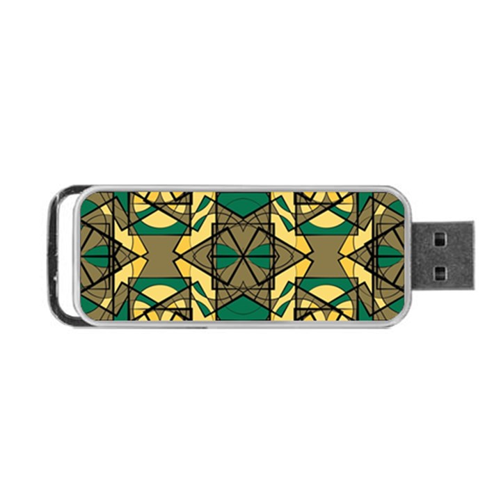 Abstract pattern geometric backgrounds   Portable USB Flash (One Side)