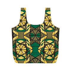 Abstract Pattern Geometric Backgrounds   Full Print Recycle Bag (m) by Eskimos