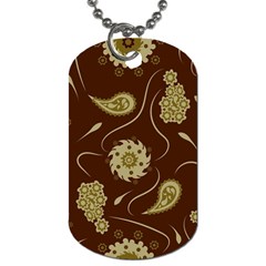 Floral Pattern Paisley Style  Dog Tag (one Side) by Eskimos