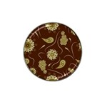 Floral pattern paisley style  Hat Clip Ball Marker (4 pack) Front