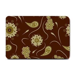 Floral Pattern Paisley Style  Small Doormat  by Eskimos