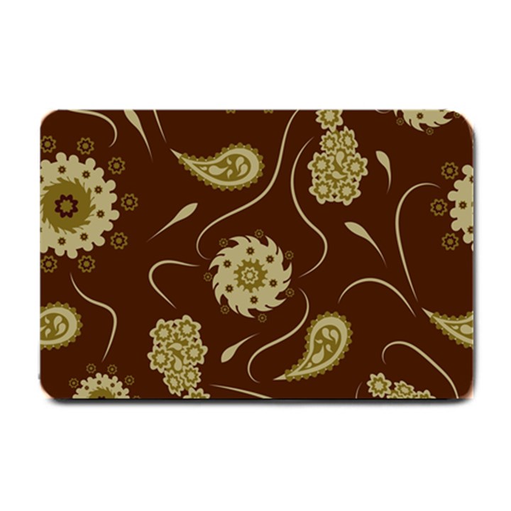 Floral pattern paisley style  Small Doormat 