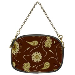 Floral Pattern Paisley Style  Chain Purse (two Sides) by Eskimos