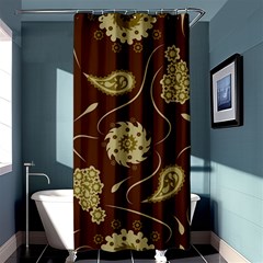 Floral Pattern Paisley Style  Shower Curtain 36  X 72  (stall)  by Eskimos