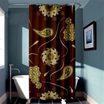 Floral pattern paisley style  Shower Curtain 36  x 72  (Stall)  Curtain(36 X72 ) - 33.26 x66.24  Curtain(36 X72 )