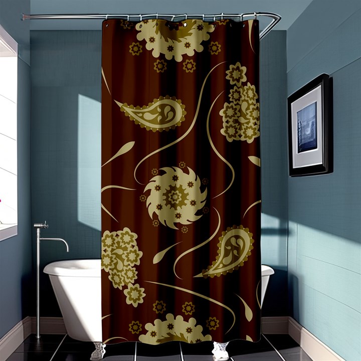 Floral pattern paisley style  Shower Curtain 36  x 72  (Stall) 