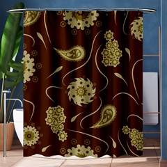 Floral Pattern Paisley Style  Shower Curtain 60  X 72  (medium)  by Eskimos