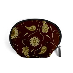 Floral Pattern Paisley Style  Accessory Pouch (small) by Eskimos