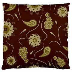 Floral Pattern Paisley Style  Standard Flano Cushion Case (two Sides) by Eskimos