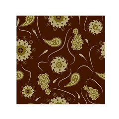 Floral Pattern Paisley Style  Small Satin Scarf (square) by Eskimos